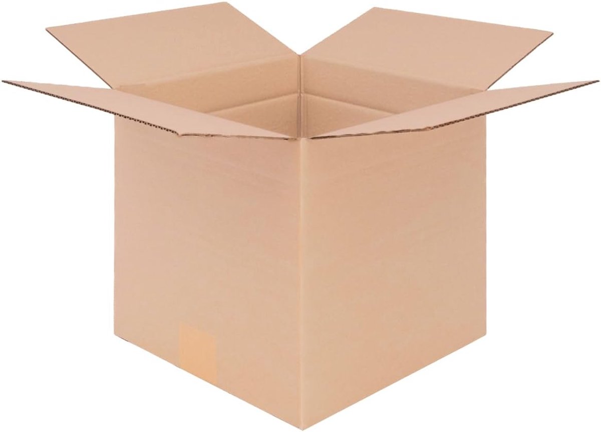 Verzenddozen vouwdozen - Verpakkingsdozen karton - Veilig verzenden - Variabele hoogte aanpasbaar - 250 x 250 x 250 mm - Bruin