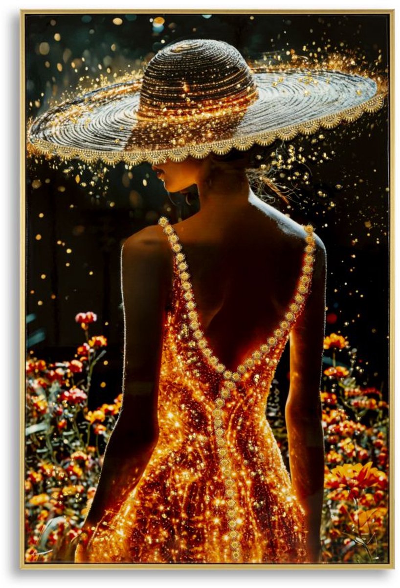 Mauro Ferretti Schilderij On Canvas Illumy Laquared With Frame -b 62×3,5×92 cm Multicolor