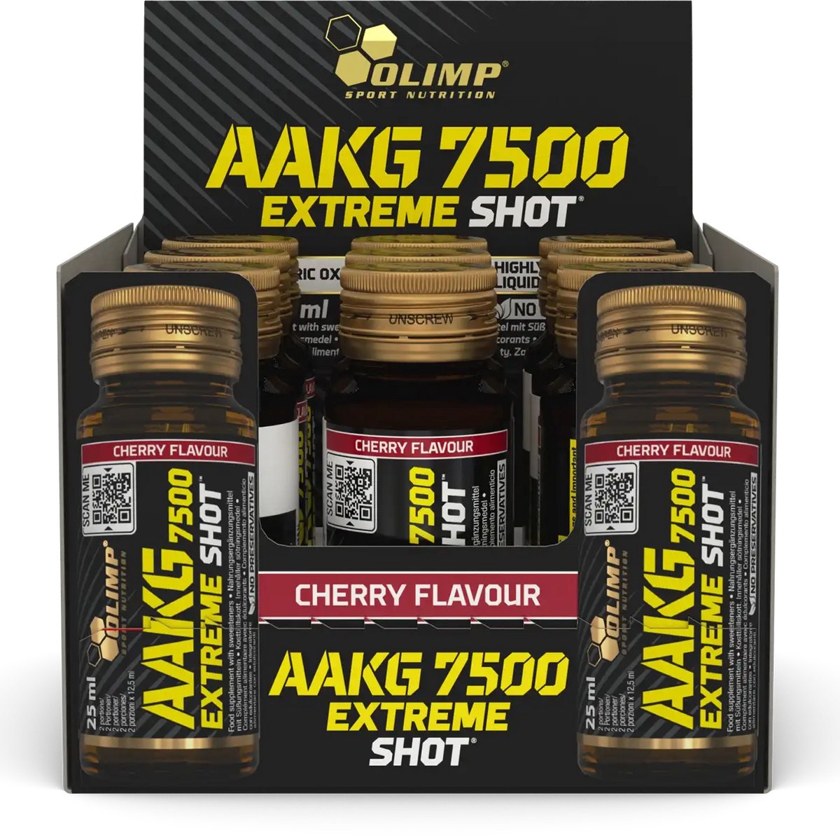 AAKG 7500 Extreme Shot - 9 ampullen - Cherry