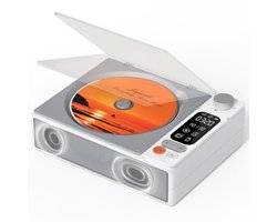 Fokelyi CD Speler - Bluetooth-speler - FM Radio - Retro Radio - Draagbare - Luidsprekers - Ondersteunt CD/AUX/USB-ingang