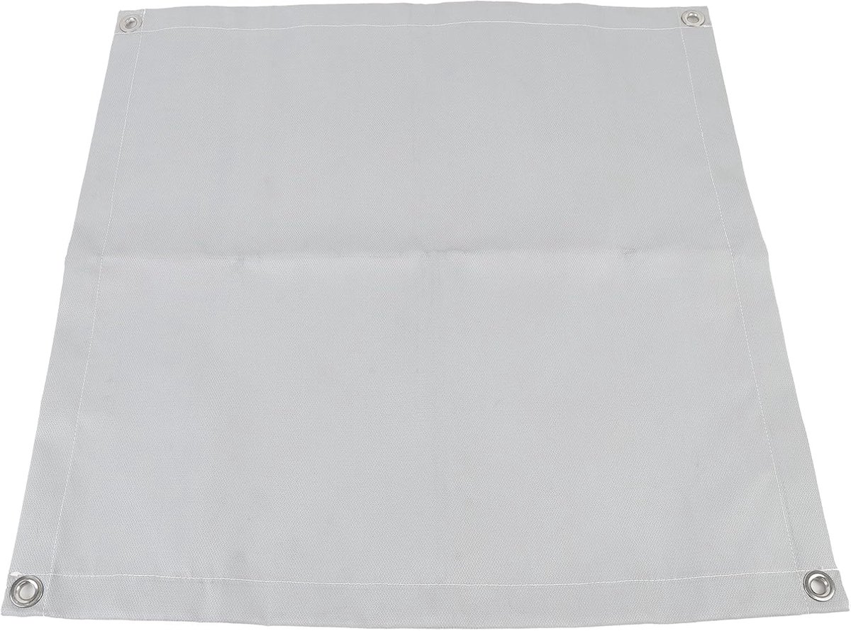 Vuurplaatsmat - Grillpad - Buiten koken - Vuurbestendig glasvezel - 62x62cm - Zwart