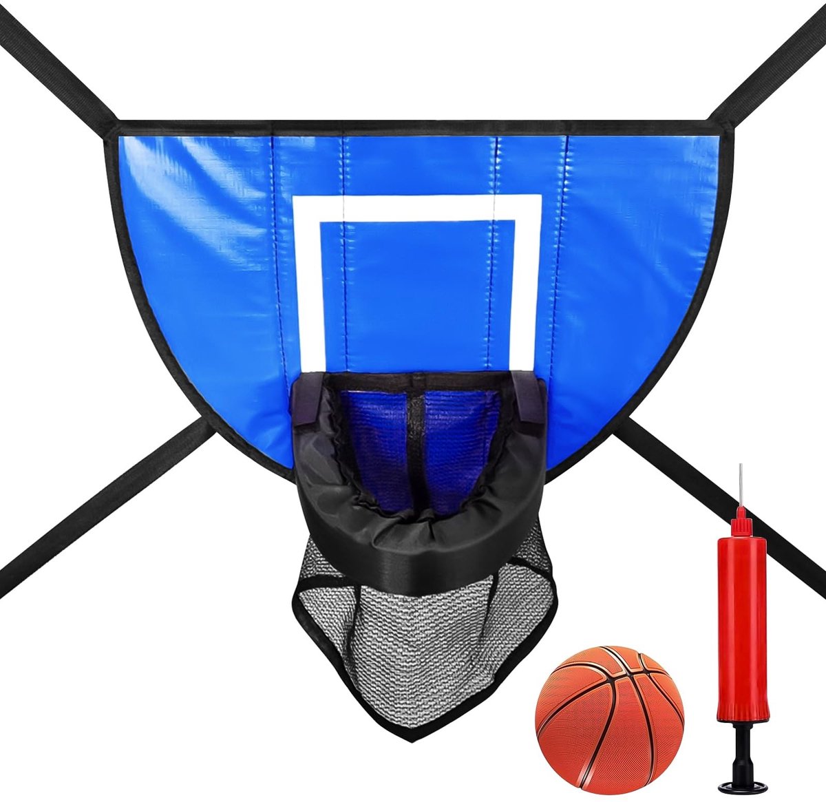 Dailygoods - Trampoline Basketbalmand met Mini Basketbal - Geschikt voor Kinderen en Volwassenen