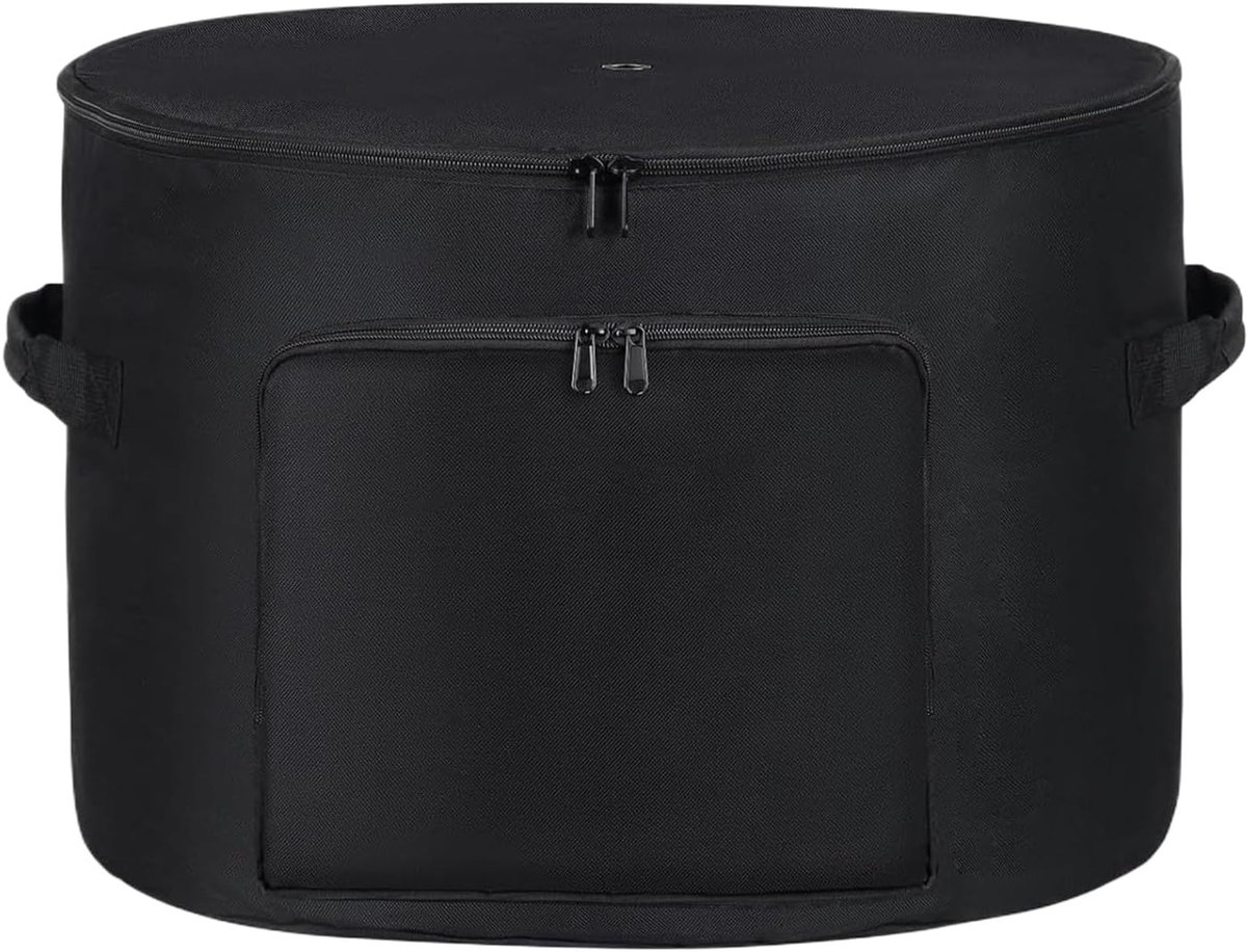 Bloembak Container - Slang Organizer - Tuin Opbergen - Weerbestendig Materiaal - 45 x 72 x 33 cm - Zwart