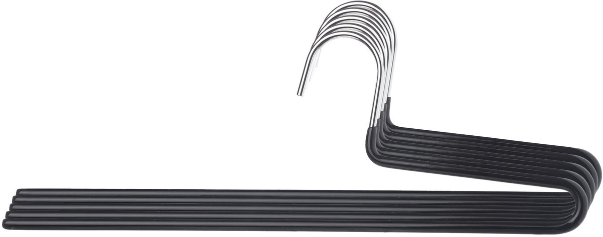 Dailygoods - Broekhanger met Enkele Stang, 5 Stuks - Antislip Metalen Hangers voor Broeken en Sjaals