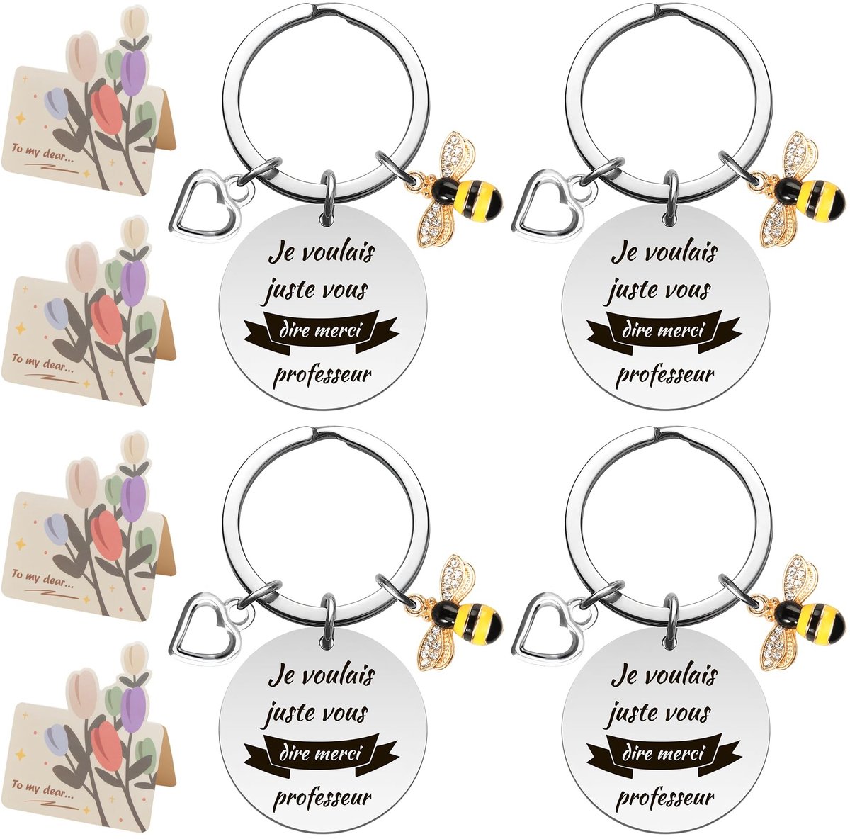 Dailygoods- Lerarengeschenken Gepersonaliseerd - Sleutelhangers