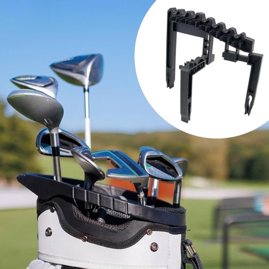 Golf Club Organizer - Clubhouder Clips - Golf Tas Ordenen - Voorkomt Clubslijtage - 25 cm Lengte - Zwart van GOLF — afbeelding 2