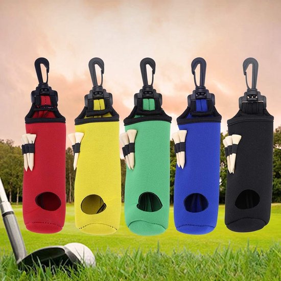 Dailygoods- Ball Bag Waterdicht - Neopreen Houder - Draagtas - Golfaccessoires - 3 Tees - Duurzaam en Comfortabel - Golfballenhouder van Dailygoods — afbeelding 3