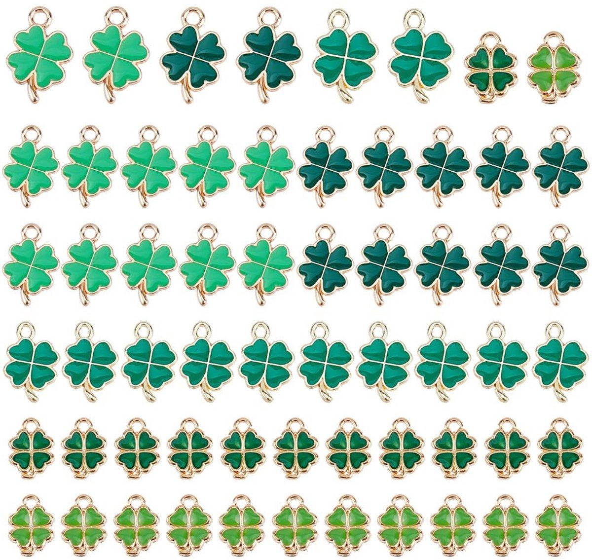 Dailygoods - Set van 60 Klaver Bedels voor Sieraden en Creatieve Projecten