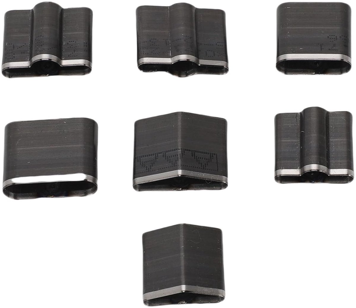 Ponsvorm Set - Snijmatrijs Leer - Gaten Maken - Hoog Koolstofstaal - 7 Stuks - Zilverkleurig