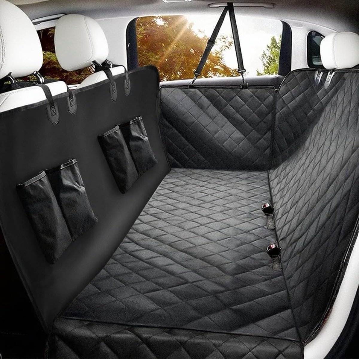 Huisdier Autostoelhoes - Beschermmat Auto - Veilig Reizen - Waterdicht Antislip Mesh - Uni
