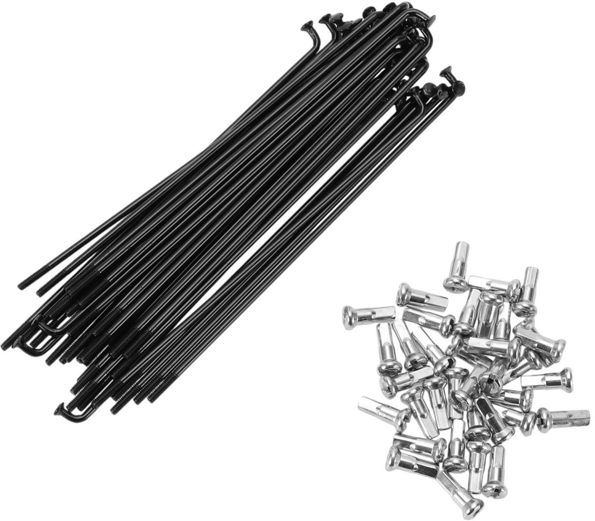 Dailygoods- Spaken 14G 125MM - Stalen Spaken - Upgrade Kit - 36 Stuks - Schokbestendig - Antivibratie - Geschikt voor Mountainbike - Fietsvelg