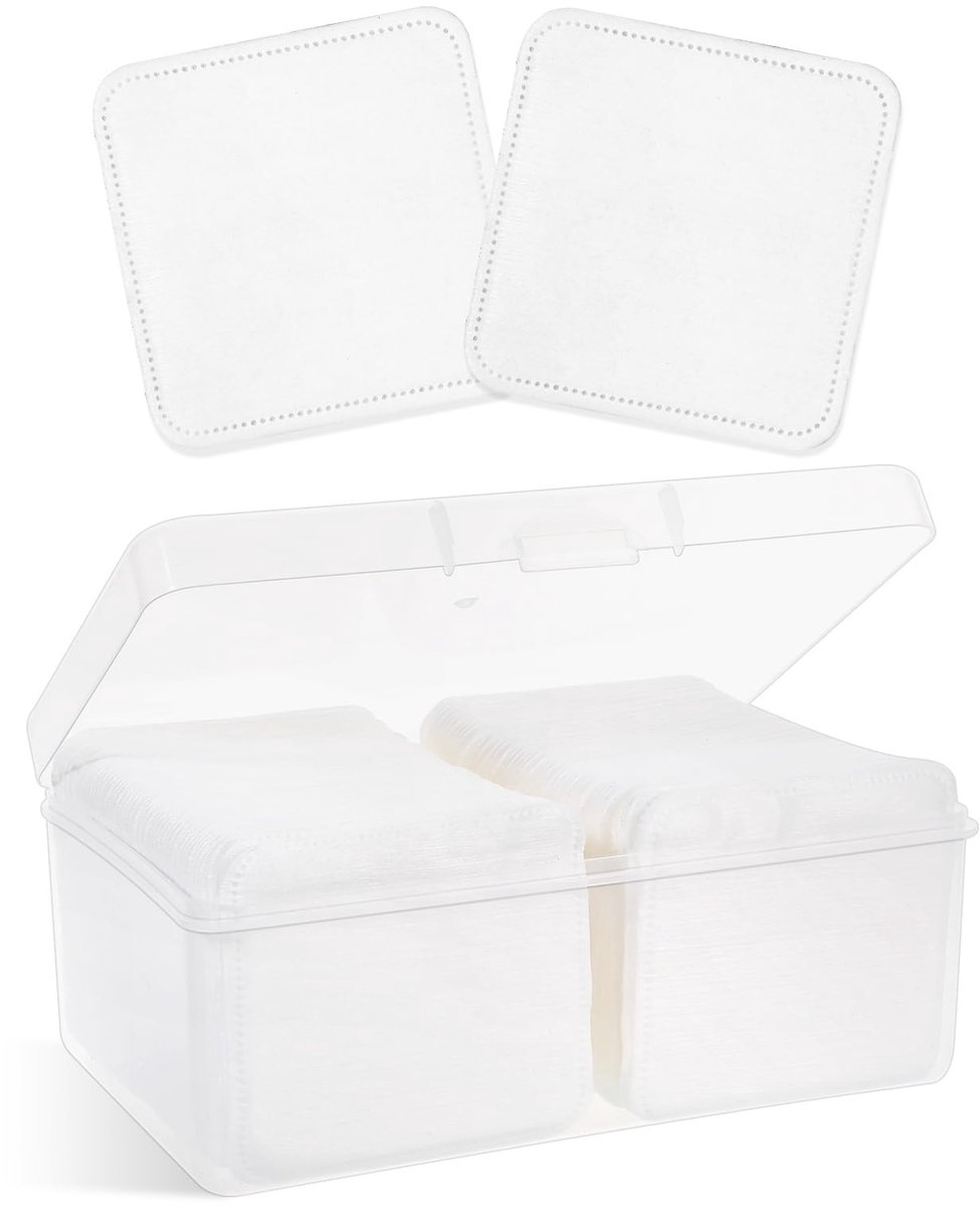 Dailygoods- Wattenpads Hypoallergeen - Drielaagse Wattenschijfjes - Katoenen Make-up Remover Pads - 100 Stuks - 7,5 x 7 cm - Wit