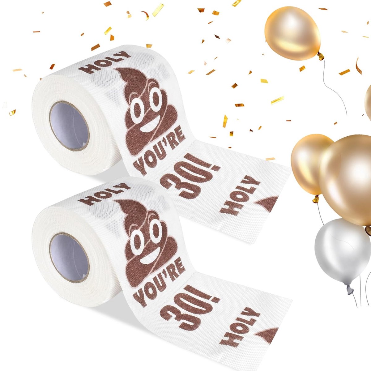 Dailygoods - Toiletpapier 30e Verjaardag - Grappig en Creatief Wc-Papier