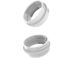 Namajunas - Slangkoppeling voor draagbare airco - Universele slangconnector voor airconditioning - Geschikt voor 5-inch en 5.9-inch slangen - Geschikt voor airconditioning, afvoerbuis en slangverlenging - Onderdelen voor airconditioners - 2 stuks
