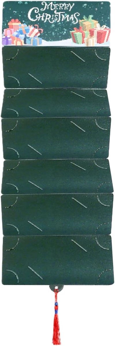 Geld Enveloppen - Portemonnee Houder - Feestelijke Cadeaus - 7 Vakken Ontwerp - 18 x 18 cm - Groen