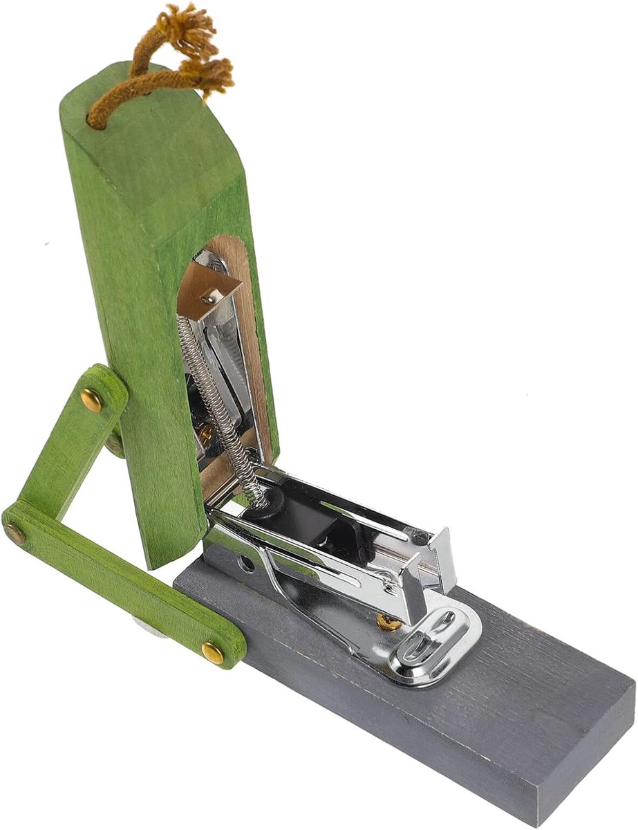 Mini Nietmachine - Schattig Kantoortool - Papier Verwerken - Draagbaar Ontwerp - 10.5 cm Lengte - Groen