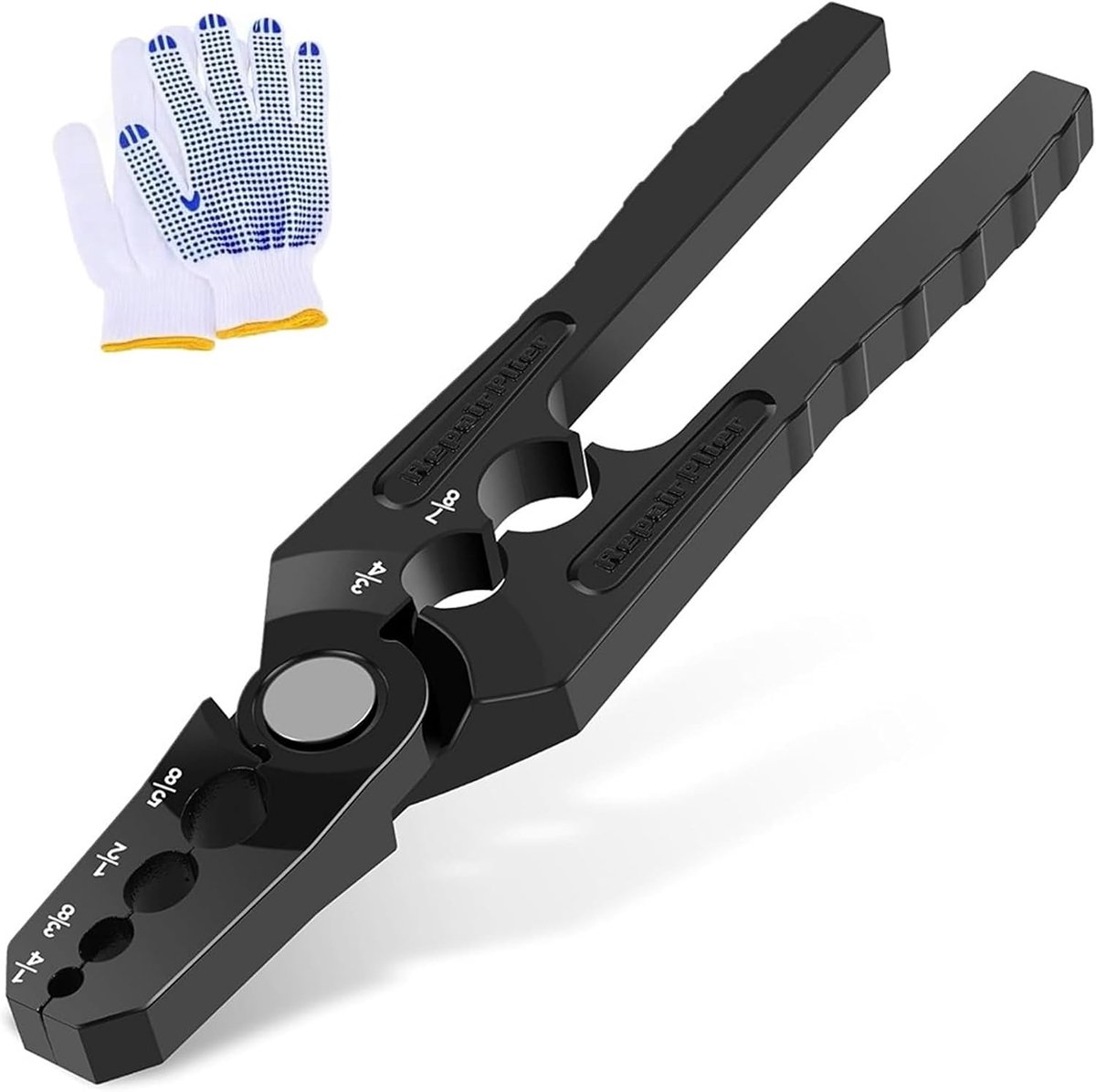 Buis Stijltang - Koperen Pijptang - Buizen Hervormen - Lichtgewicht Aluminium - 1/4 tot 7/8 Inch - Zwart
