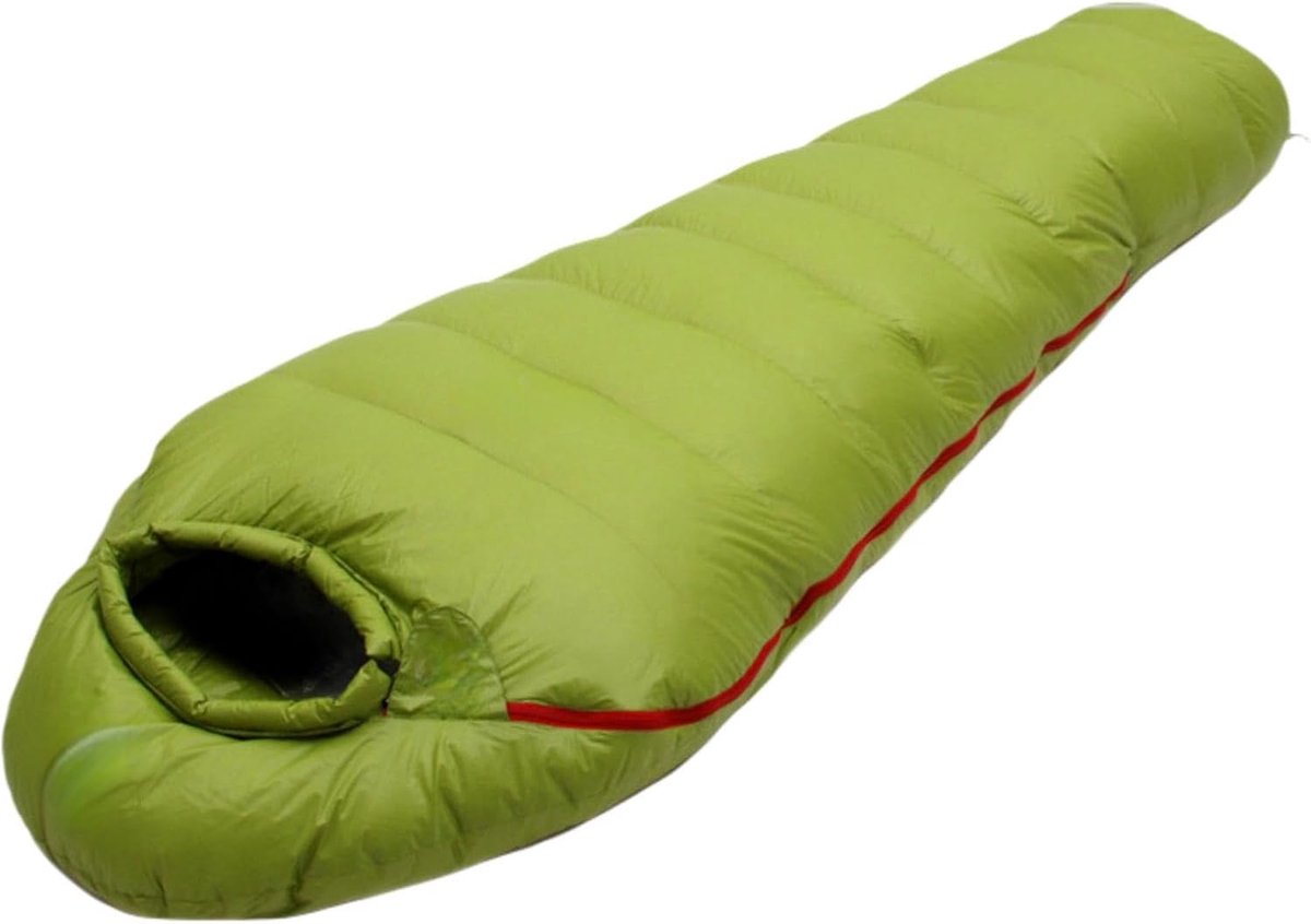 Slaapzakken Donzen slaapzak, bestand tegen koude en warme slaapzakken for volwassenen, met opbergtas, kan worden gemonteerd en draagbaar voor Heren Dames Buiten (Color : Green, Size : G)