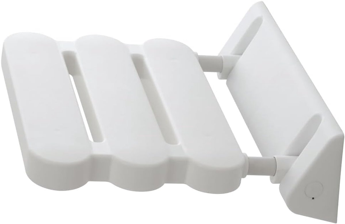Douchekruk - Zitje voor douche - Veilig douchen - Inklapbaar ontwerp - 36 cm hoog - Wit