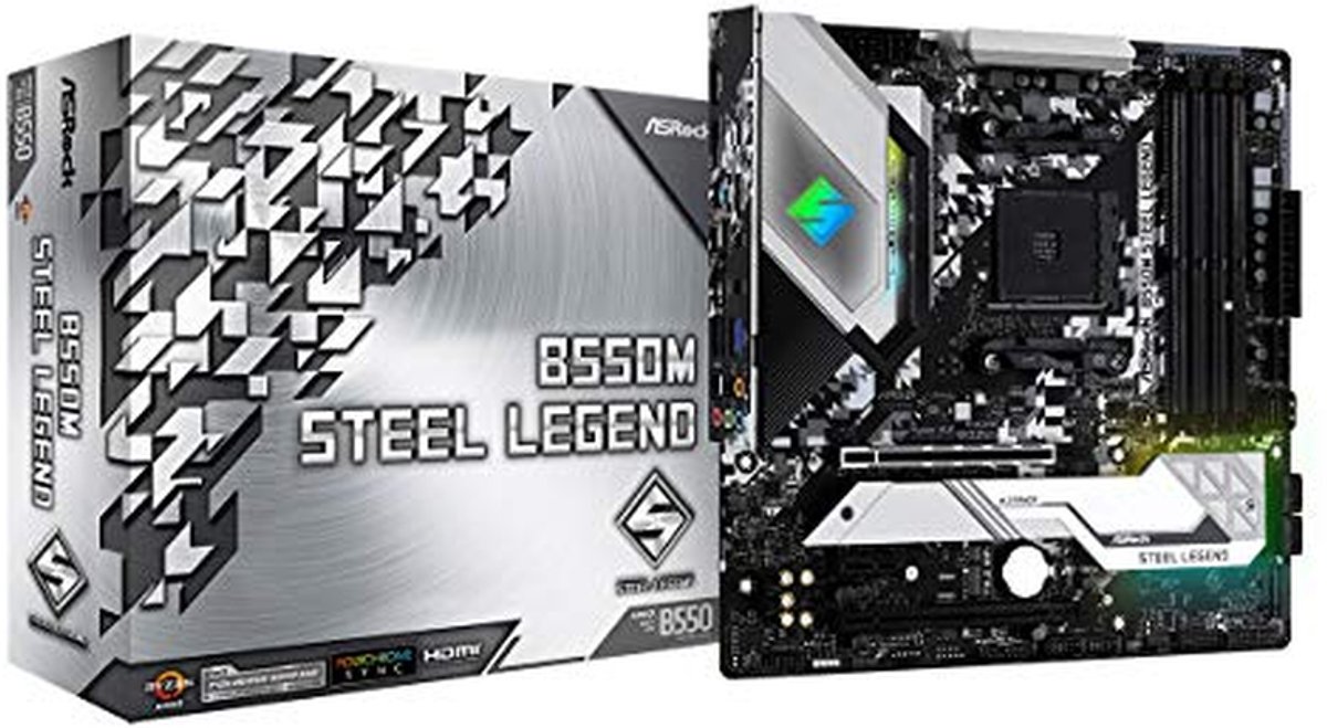 Moederbord - AM4 Bord - PC Bouwen - PCIe 4.0 Ondersteuning - ATX Formaat - Zwart