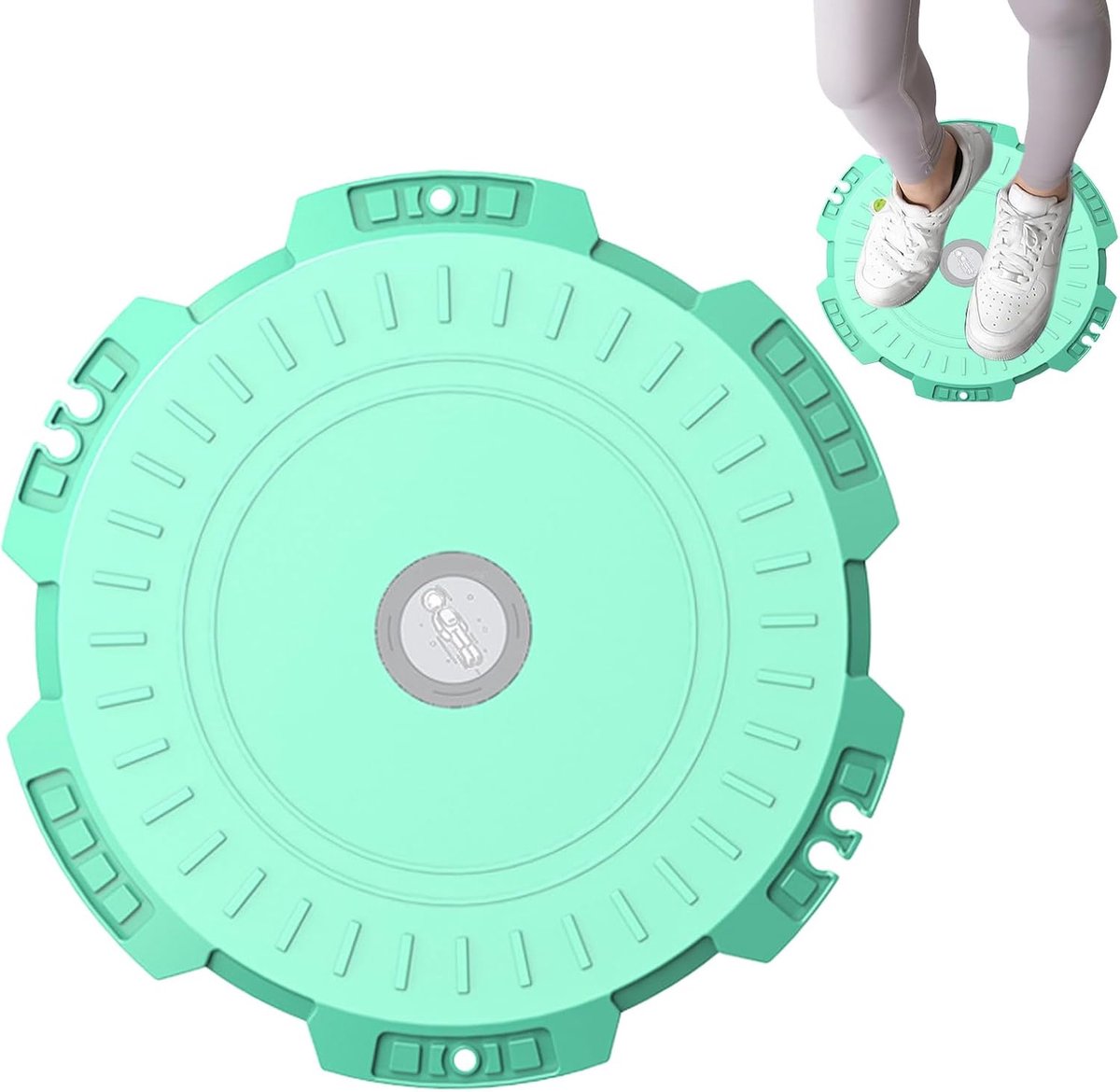 Twister Schijf - Taille Trainer - Thuis Fitness - Magnetisch Ondersteuningssysteem - 30 x 30 cm - Groen