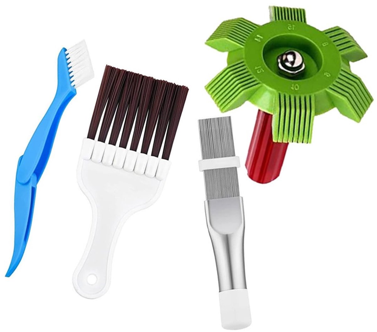 Dailygoods- Reinigingsset voor Droger - Reinigingsborstel - Radiatorkam - Filterreiniging - Roestvrij Staal - Effectieve Verwijdering van Vuil - Filterreinigingsset