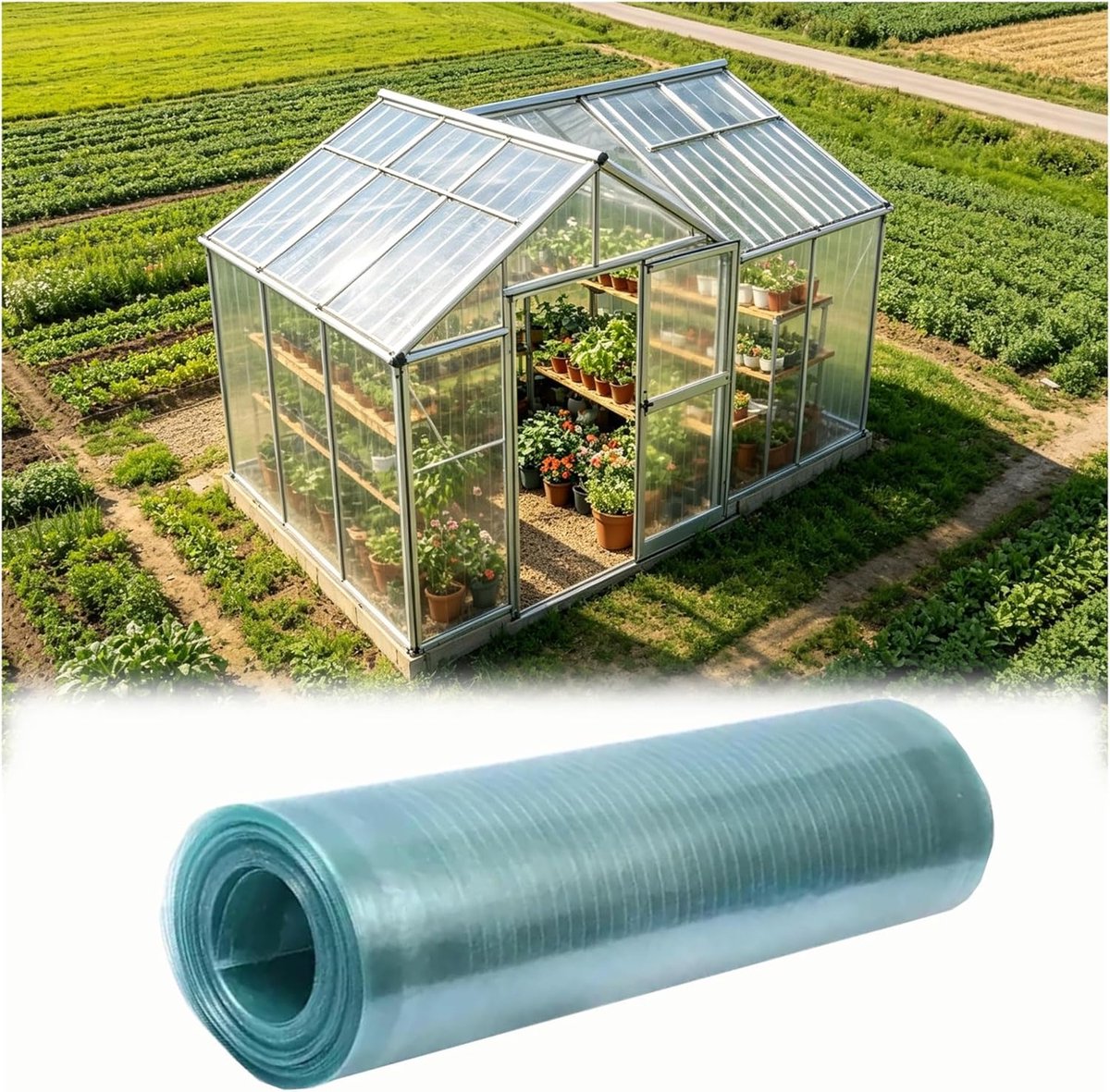 Regendicht Polycarbonaatplaat - Slagvast PC Paneel - Dakbedekking Buiten - Weerbestendig Hoge Hardheid - 1 x 4 m - Transparant