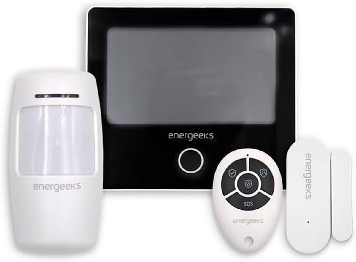 Alarmsysteem Set - Beveiligingssysteem Thuis - Huis Beveiligen - Inclusief Sensoren - 4 Delig - Multicolor