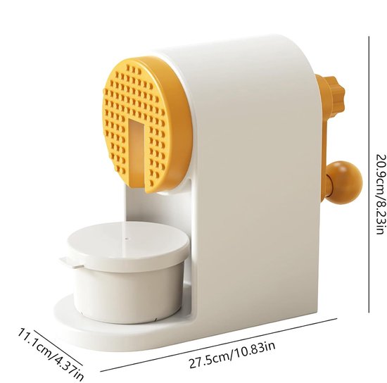 IJscrusher Handmatig - Ijsmaker Machine - Smoothies Maken - Roestvrijstalen Snijder - 27.5x11.1x20.9cm - Zilver van IJscrusher — afbeelding 4