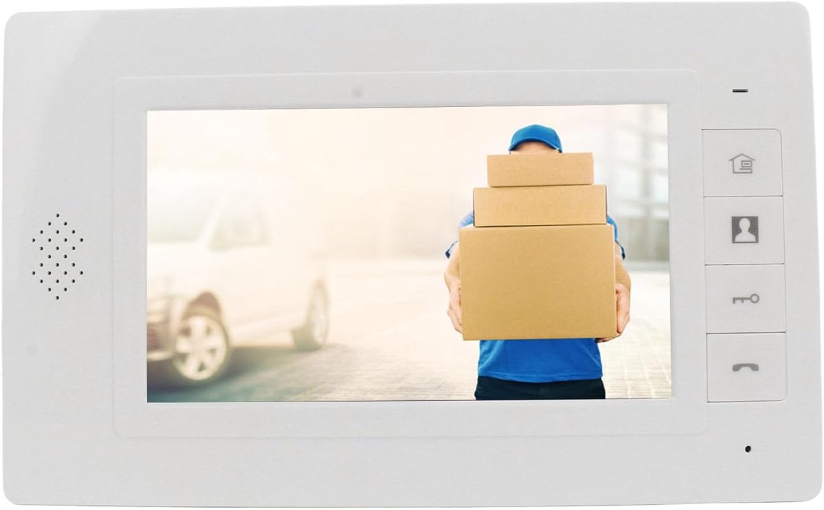 Video Deurbel - Intercom Systeem - Bezoekers Ontvangen - Meerdere Monitoren - 7 Inch Scherm - Zwart