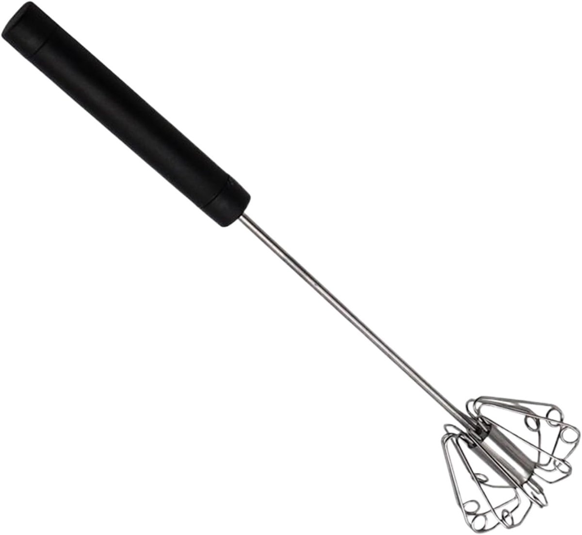 Eiermixer Klopper Handmixer Keuken Bakken en Klop Semi-automatisch Ontwerp 26 cm Lengte Zwart
