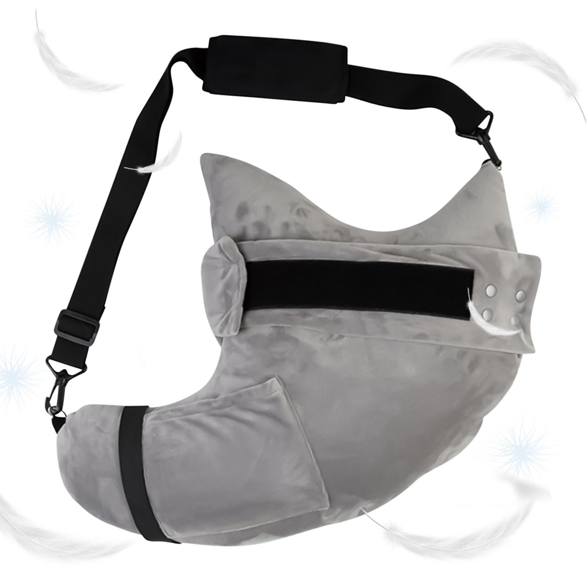 Dailygoods- Schouderkussen Ergonomisch Ontwerp - Steunkussen voor in Bed - Aanpasbaar Kussen - Herstel Accessoires - Ondersteuning voor Schouders en Nek - Comfortabel voor Alle Leeftijden