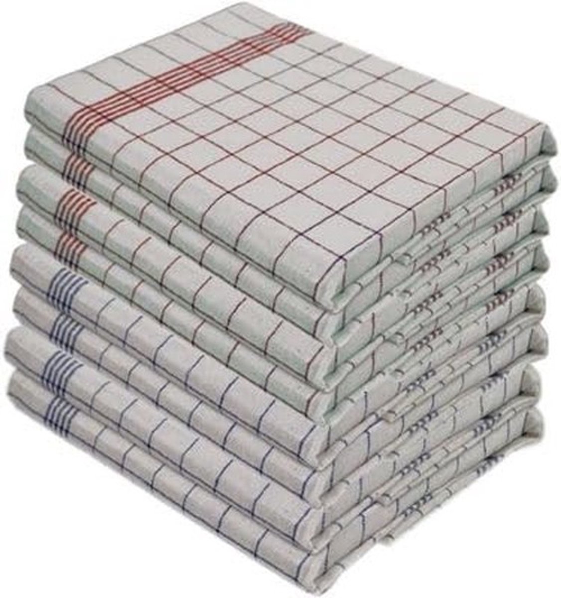 Dailygoods - Set van 30 Theedoeken van 100% Katoen - 55 x 80 cm in Diverse Kleuren