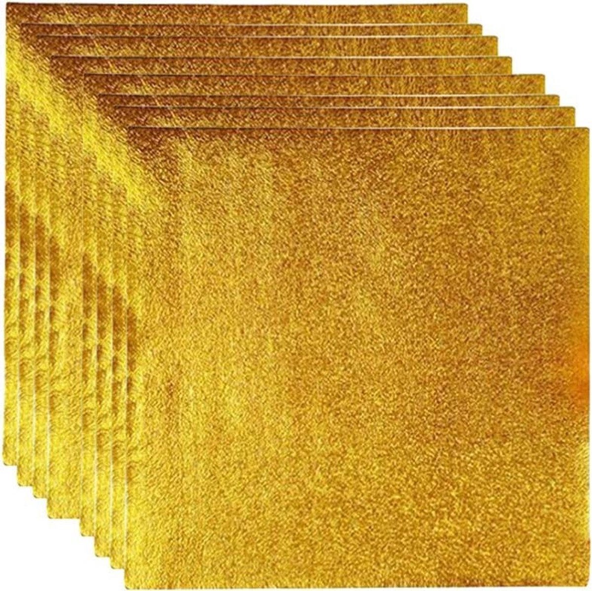 Dailygoods- Aluminiumfolie 100 stuks - 15 x 15 cm - Verpakking voor snoep/chocolade - Aluminium Bakjes - Foliehouder - Ideaal voor feesten - Verpakkingsfolie