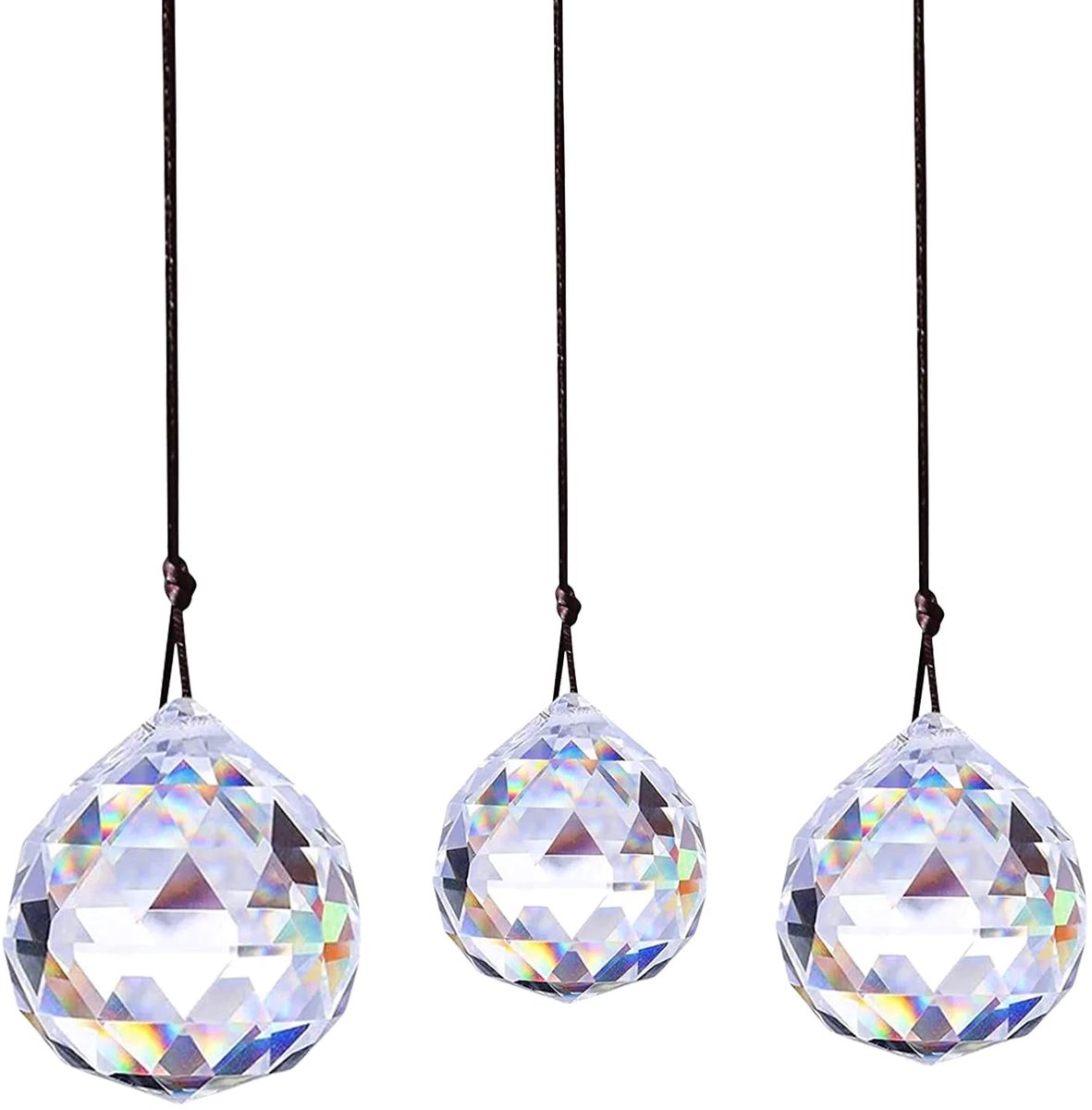 Dailygoods- Prisma Hangende Decoratie - Kristallen Hanger - Regenboog Effect - Kroonluchte