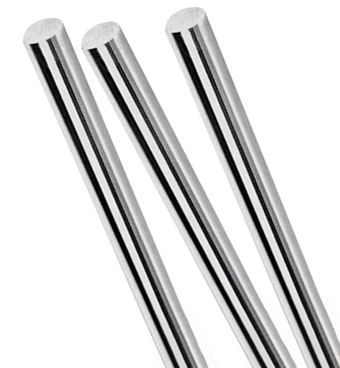 Dailygoods- Ronde Staaf 304 Roestvrij Staal - 2.4mm x 100mm - Solid Staven - DIY Craft - Modelauto/Vliegtuig/Schip - Duurzaam en Hard
