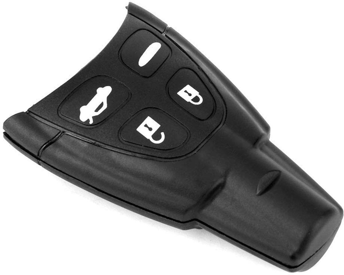 Dailygoods- Autosleutel Behuizing 4 Knoppen - Vervangende Accessoire - Antidiefstal - Hoogwaardig Materiaal - Geschikt voor 93/95 - Eenvoudig te Installeren