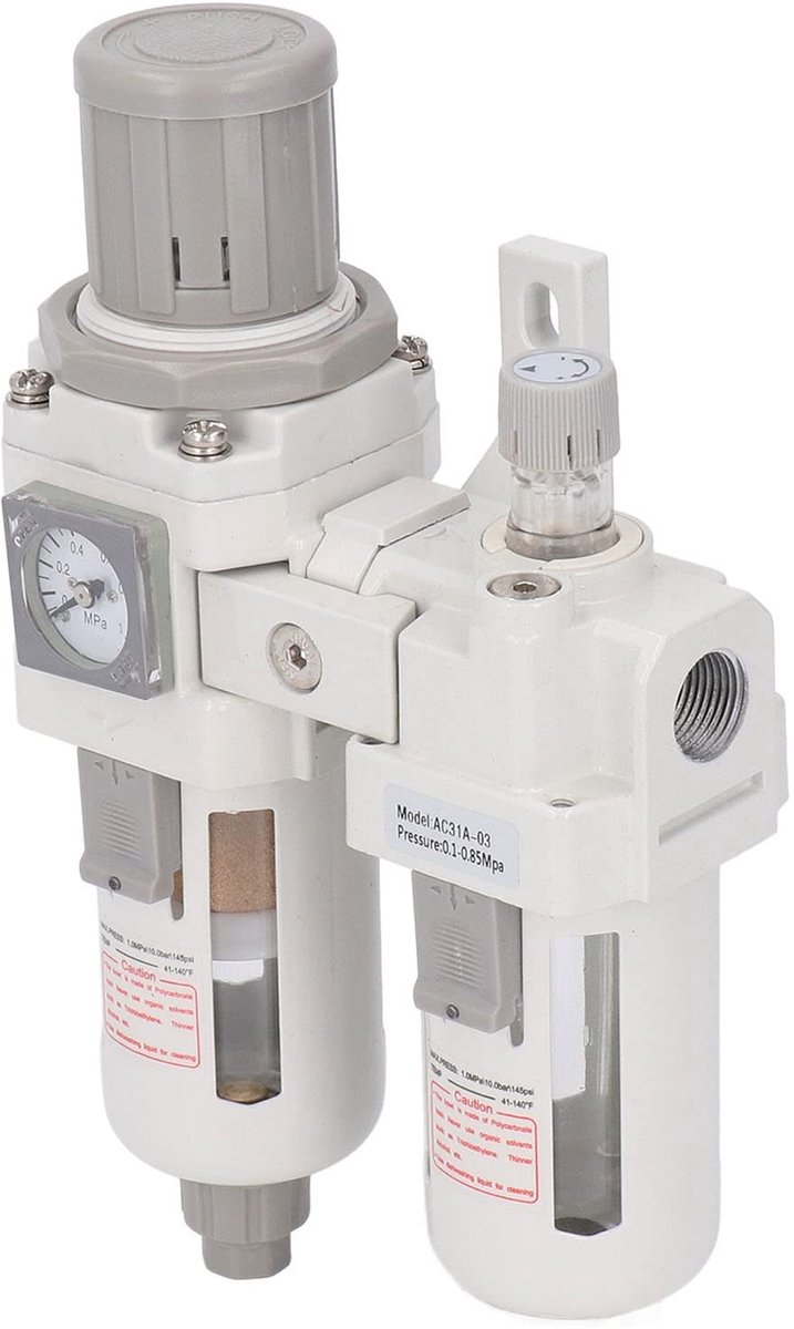 Dailygoods - Luchtfilter Regulator met Olie Water Separator