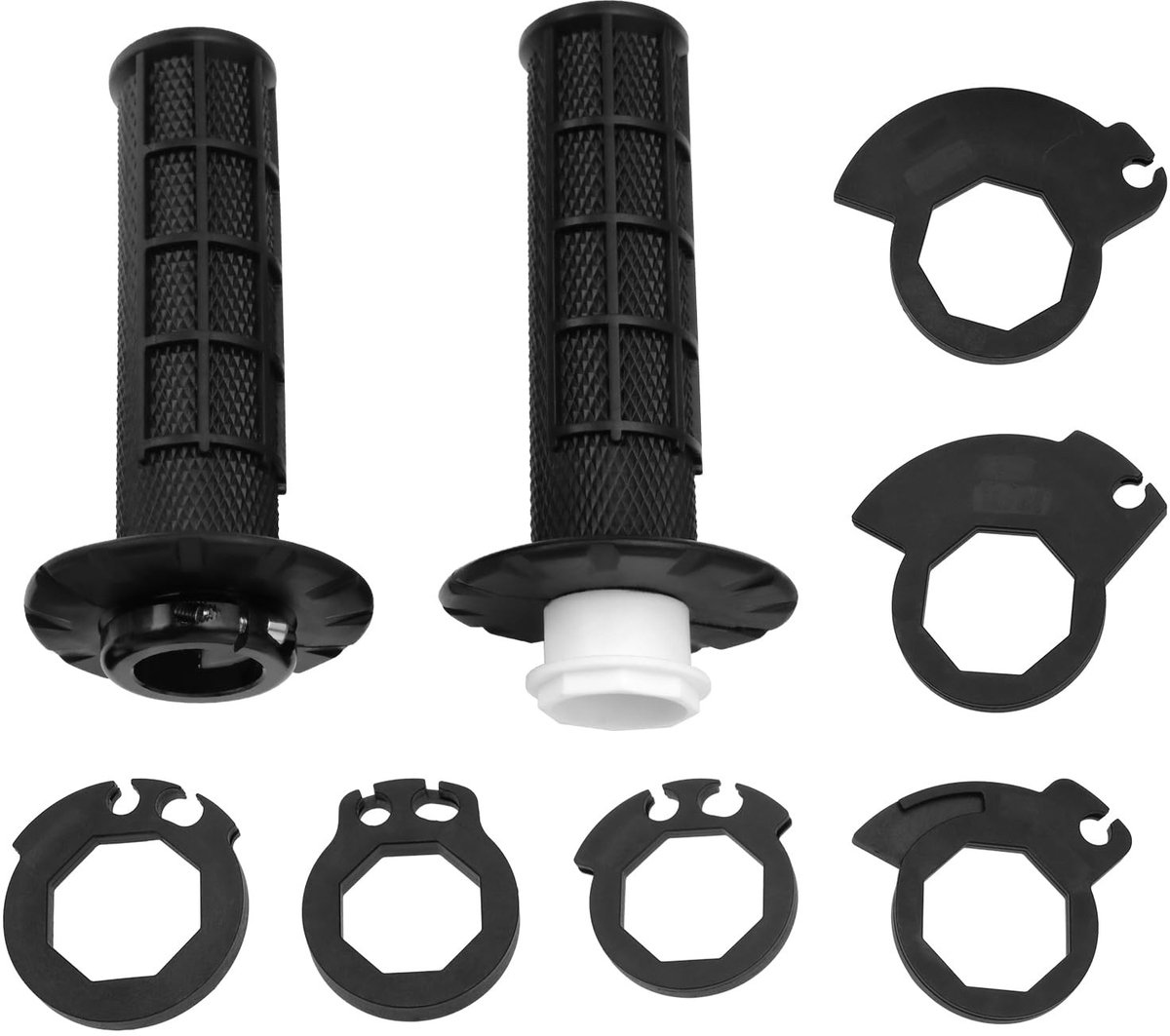Dailygoods- Handvat Antislip - 7/8" 22mm - Verstelbare Nokken - Motorfiets Grips - Rubber - Compatibel met KTM SX 85/125/150/250/300/350/450 - Motorhandgrepen