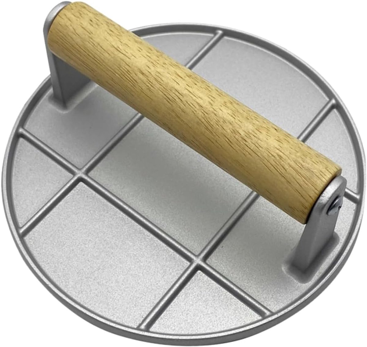 Burgerpers Set - Patty Maker - Burgers Maken - Antiaanbaklaag - 16 cm - Zilverkleurig