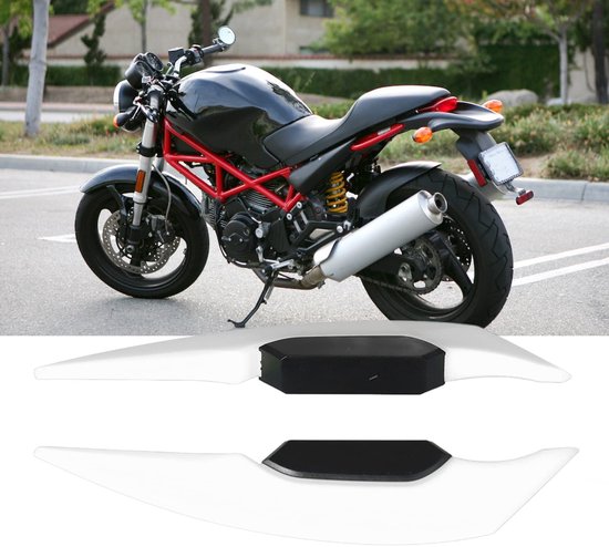 Dailygoods - Universele Aerodynamische Motorvleugels voor Elektrische Motorfietsaccessoires Wit van Dailygoods — afbeelding 2