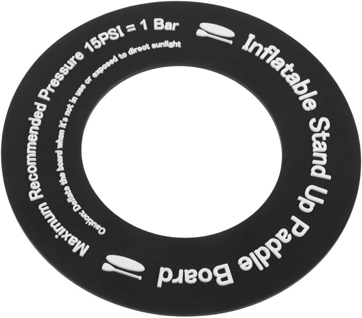 Opblaasbaar Ventiel - Ventielpakking - Water Sporten - Slijtvast PVC - 11x11cm - Zwart