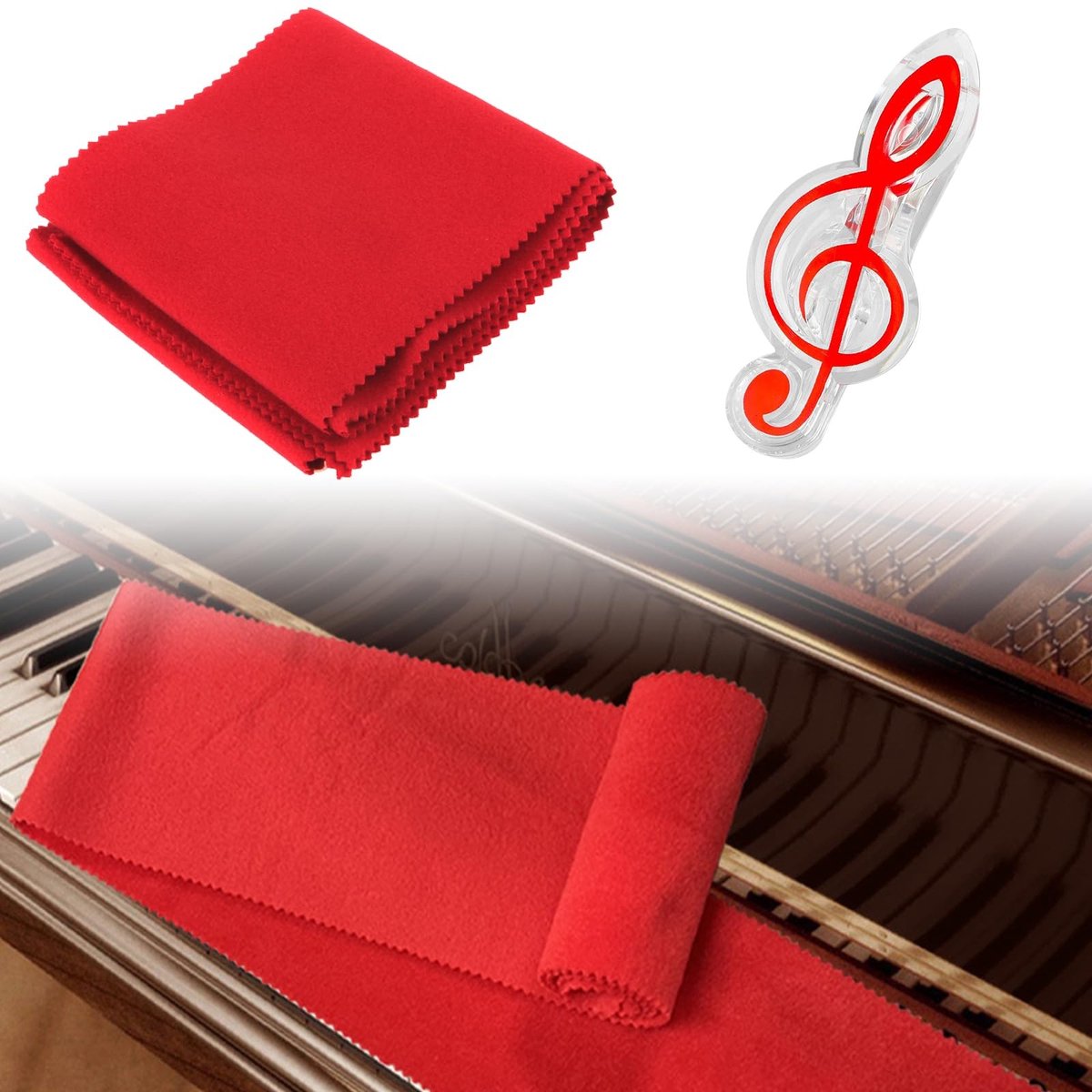 Dailygoods- Pianotoetsenbordhoes 88 Toetsen - Flanel - Stofbescherming - Duurzaam - Waterabsorberend - Gemakkelijk schoon te maken - Pianohoes