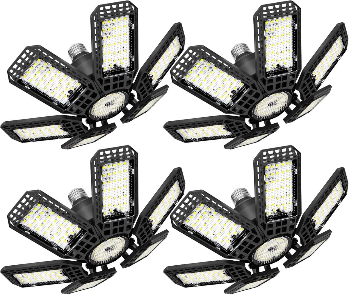 LED Garageverlichting - Werkplaatslampen - Ruimte Verlichten - Verstelbare Panelen - 200 Watt - Wit