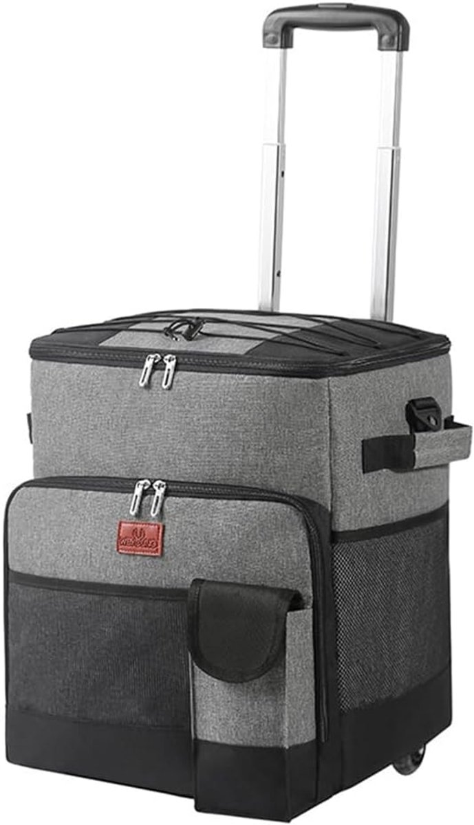 Rolbare Koelbox - Opvouwbaar - Buitenactiviteiten - Grote inhoud - 35 Liter - Grijs