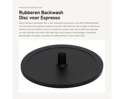 Dailygoods- Rubber Backwash Disc - Vervangingsaccessoire - Voor Blinde Filters - Voor Semi-Automatische Koffiemachines - Hoogwaardig Rubber - Eenvoudig te Vervangen - Espresso Accessoires