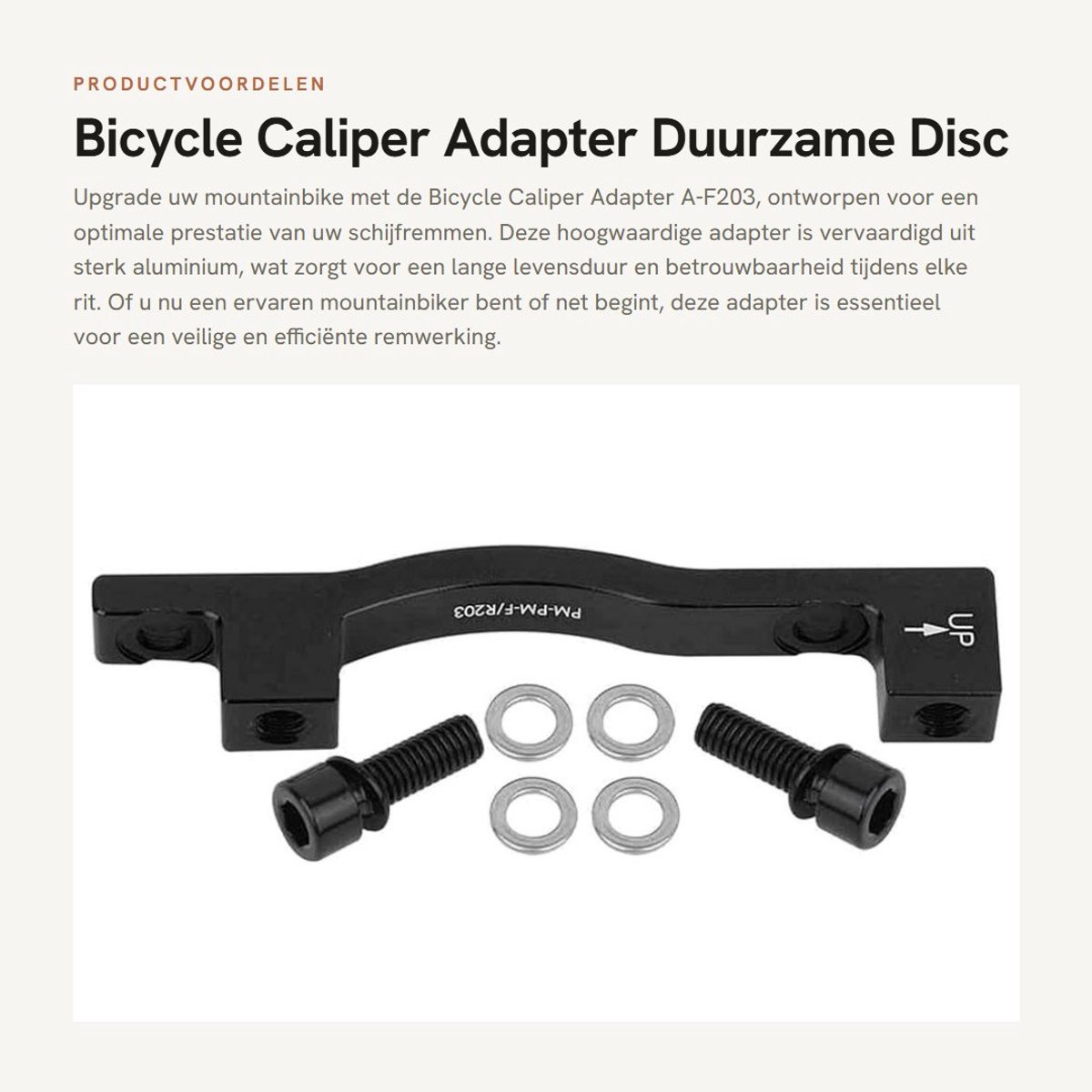 Dailygoods - Bicycle Caliper Adapter - Duurzame Disc Brake Mount - Geschikt voor MTB - Hoogwaardige kwaliteit - Eenvoudige installatie - Betrouwbare r...