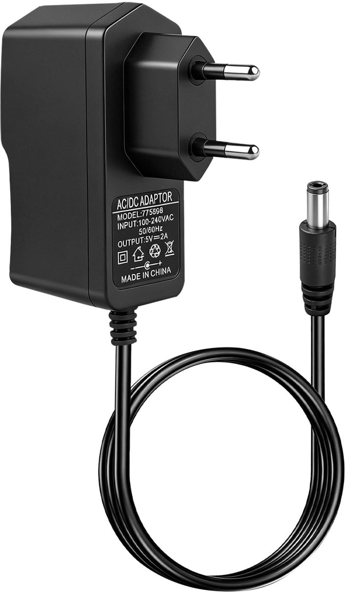 SolidKeus - DC 5V 2A Voedingsadapter voor AC 100-240V