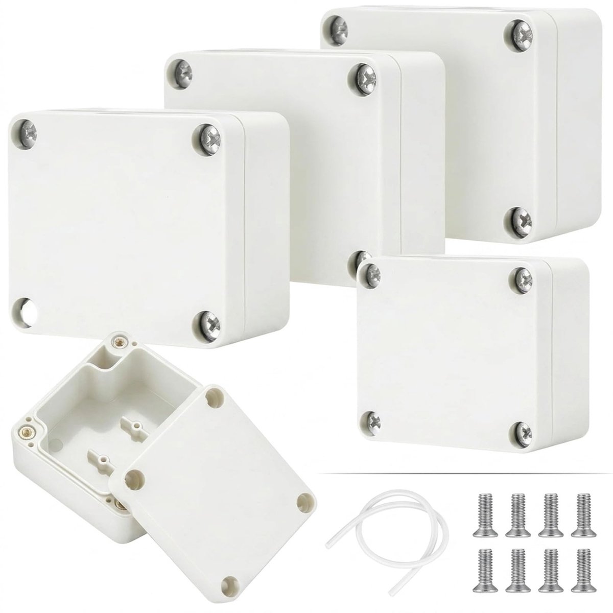 SolidKeus - Set van 4 Waterdichte Aansluitdozen IP65 van ABS