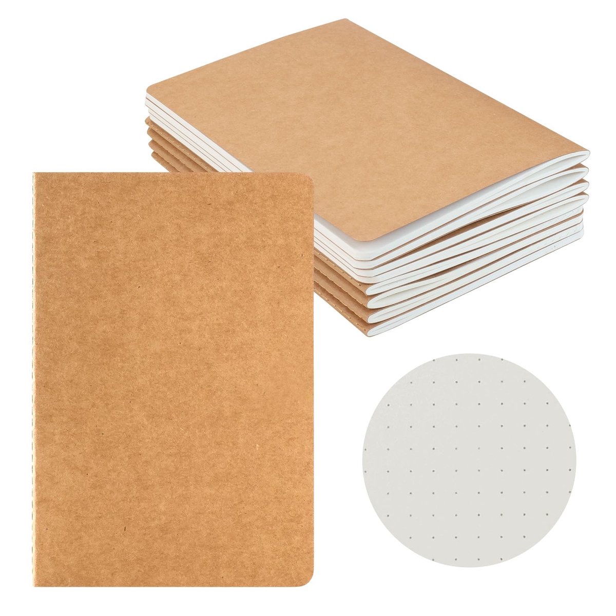SolidKeus - Set van 8 Dotted Notitieboekjes A5